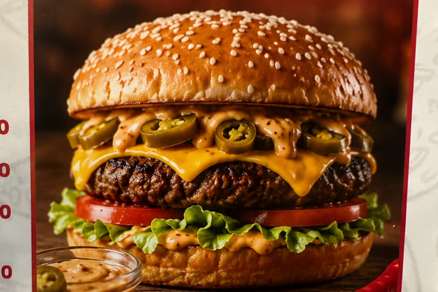  Big Chili cheese burger 